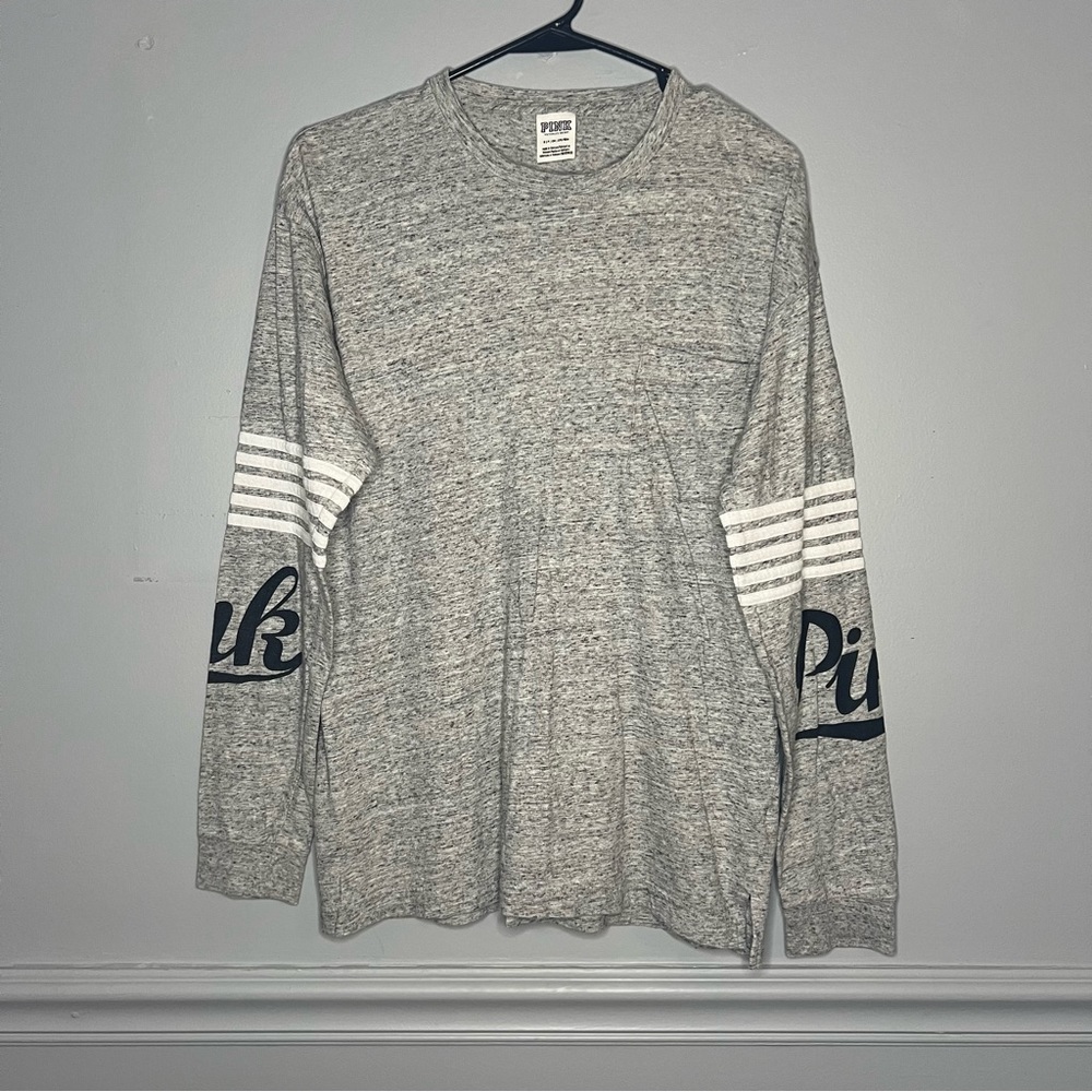 PINK Victoria Secret grey long sleeve